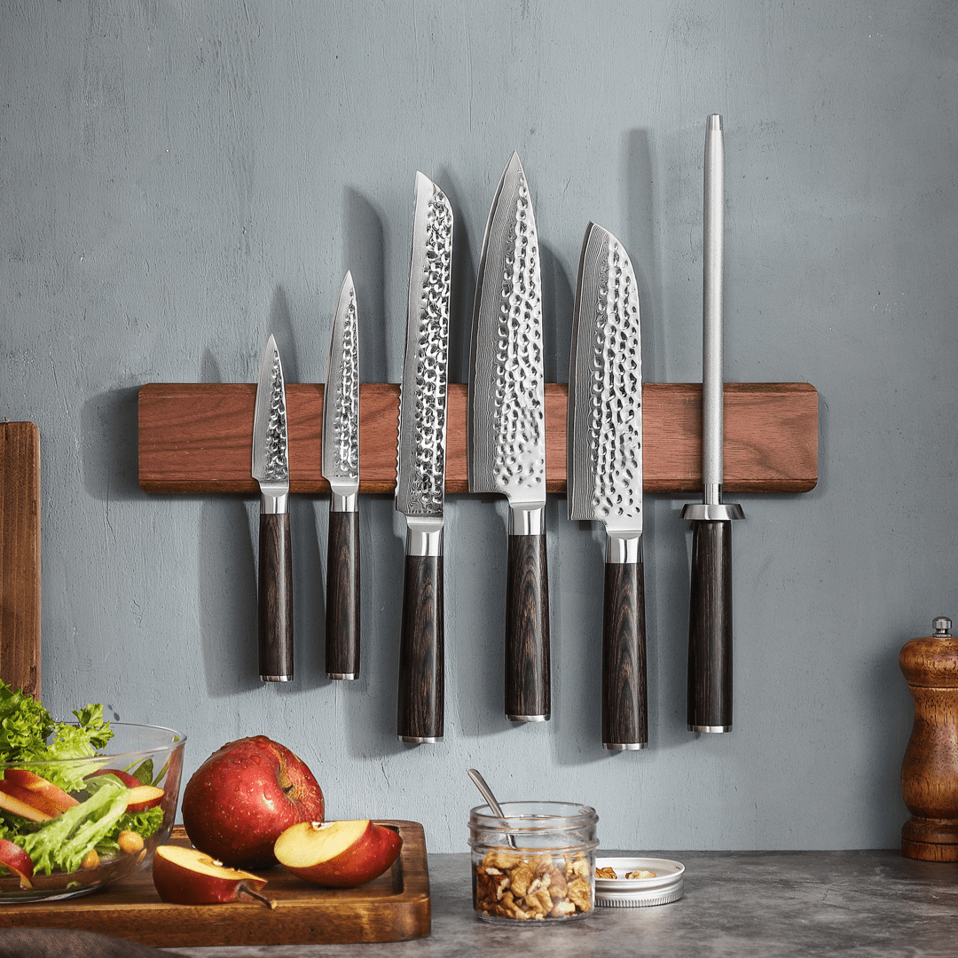 Walnut Magnetic Knife Strip, Knife Blocks & Holders - Country Life Natural Foods