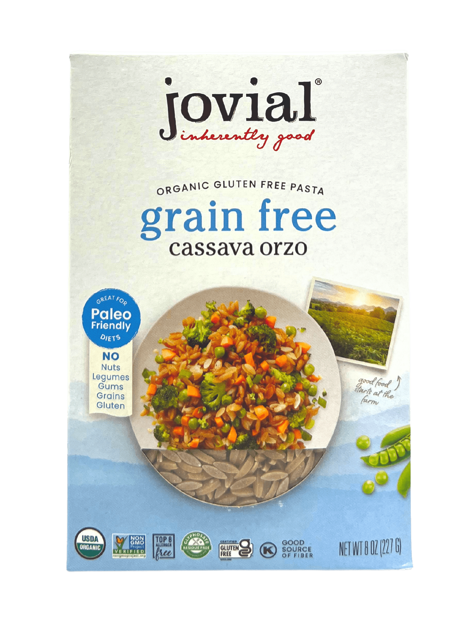 Orzo, Cassava, Organic, Jovial, Gluten-Free, Grain-Free - Country Life Natural Foods
