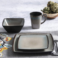
                  
                    Gibson Elite 16 Piece Glazed Square Dinnerware Set with Plates, Bowls, and Mugs - Country Life Natural Foods
                  
                