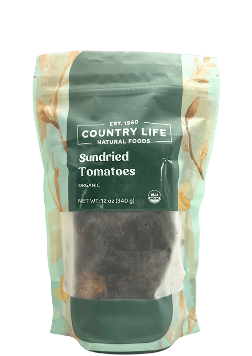 Tomato, Organic, Sundried, Halves, Dried Vegetables - Country Life Natural Foods