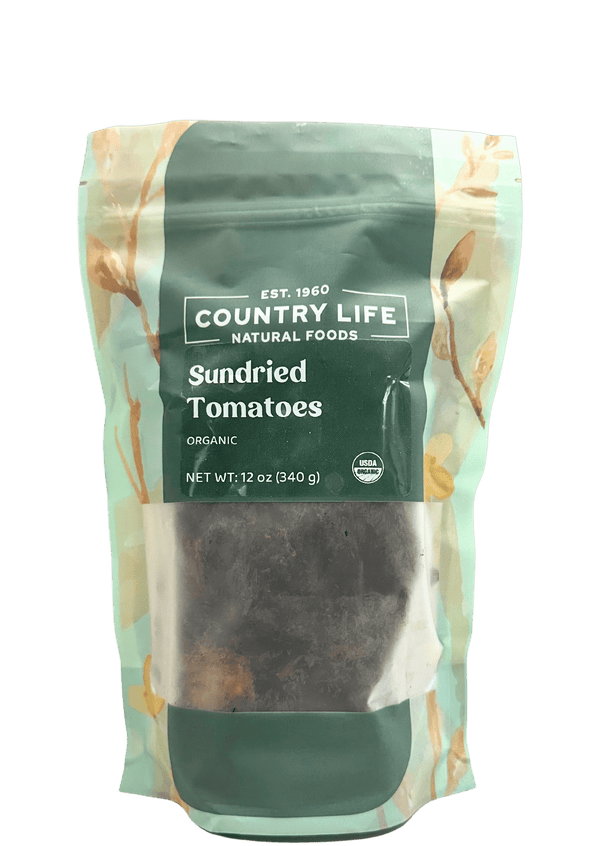 Tomato, Organic, Sundried, Halves, Dried Vegetables - Country Life Natural Foods