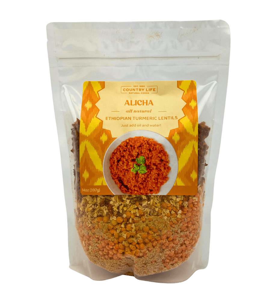 Alicha - Mild Ethiopian Red Lentils - Country Life Natural Foods