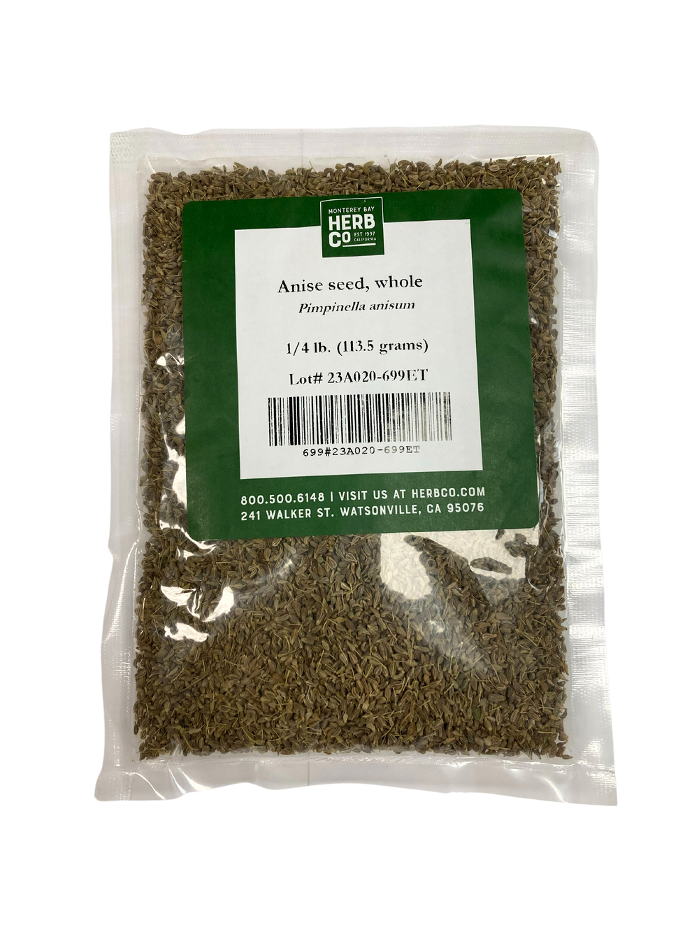 Anise Seeds Whole 1/4 lb - Country Life Natural Foods
