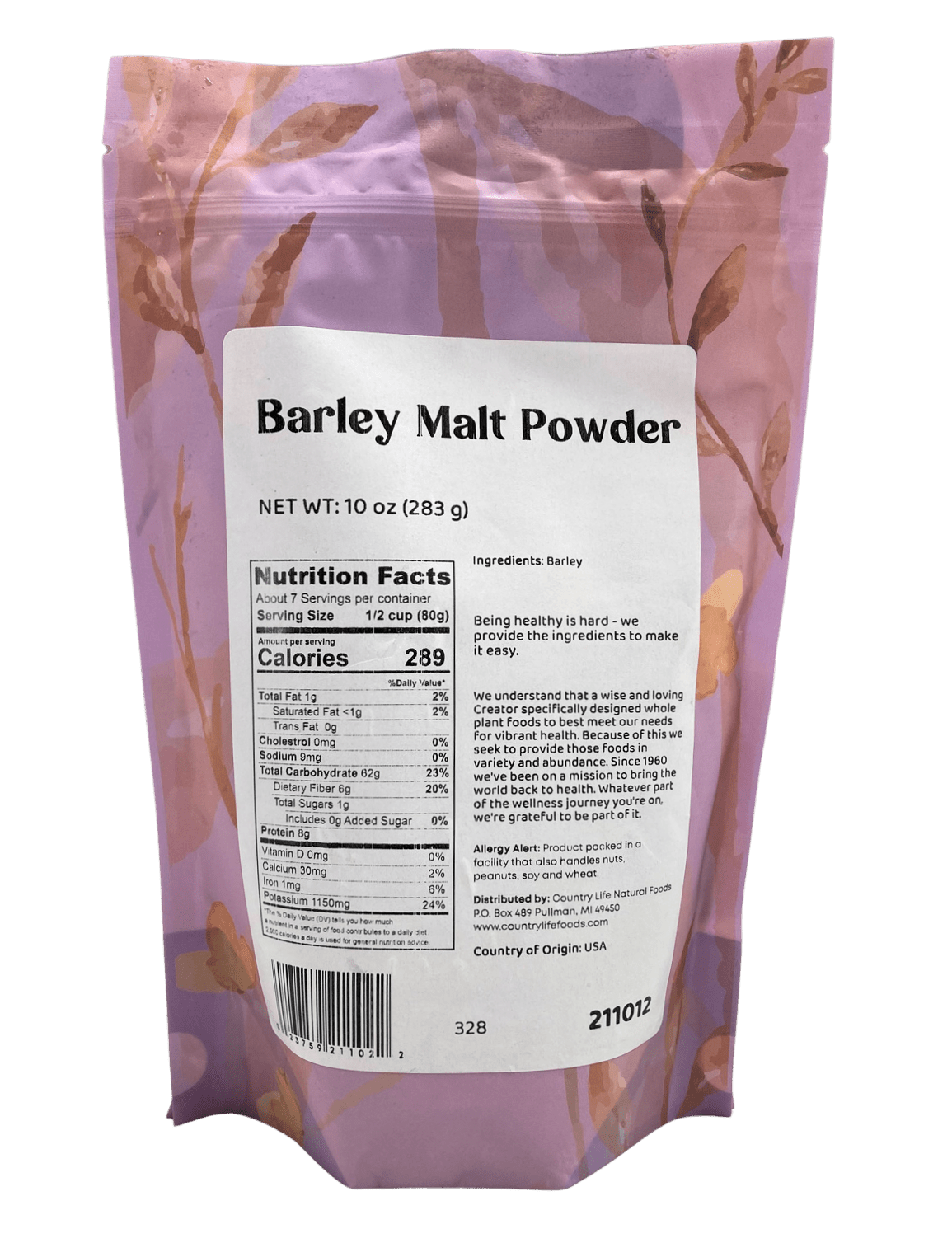 Barley Malt Powder - Country Life Natural Foods