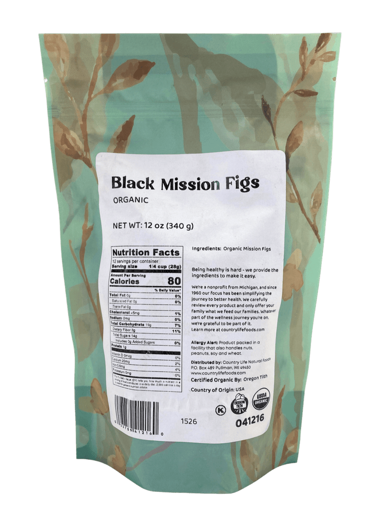 
                  
                    Figs, Mission, X - Choice, Organic - Country Life Natural Foods
                  
                