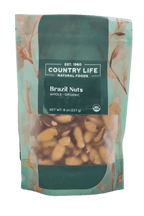 Brazil Nuts, Whole, Organic, Nuts - Country Life Natural Foods