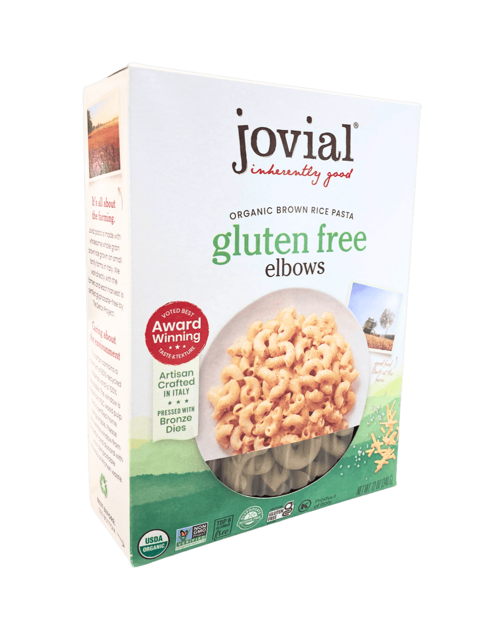 Elbows, Brown Rice, Organic, Jovial, Gluten - Free - Country Life Natural Foods