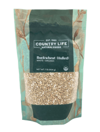 Buckwheat, White, Hulled, Organic - Country Life Natural Foods