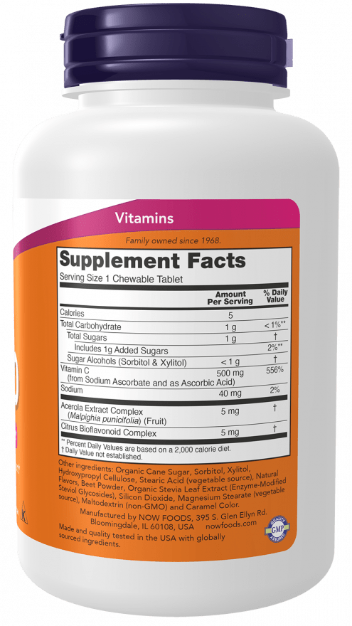 C-500 Chewable Cherry-Berry, Vitamins & Supplements - Country Life Natural Foods