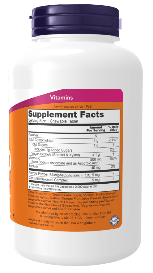 C-500 Chewable Orange, Vitamins & Supplements - Country Life Natural Foods