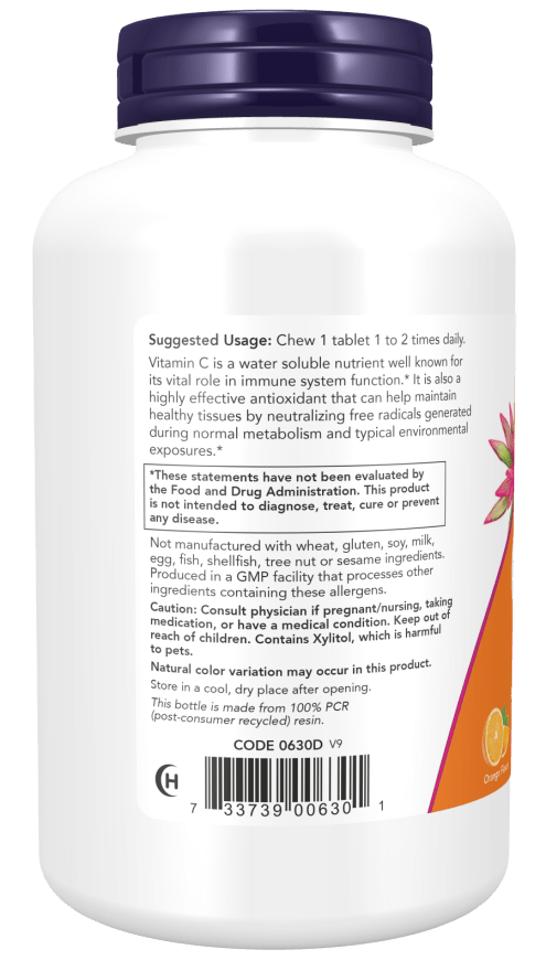 C-500 Chewable Orange, Vitamins & Supplements - Country Life Natural Foods