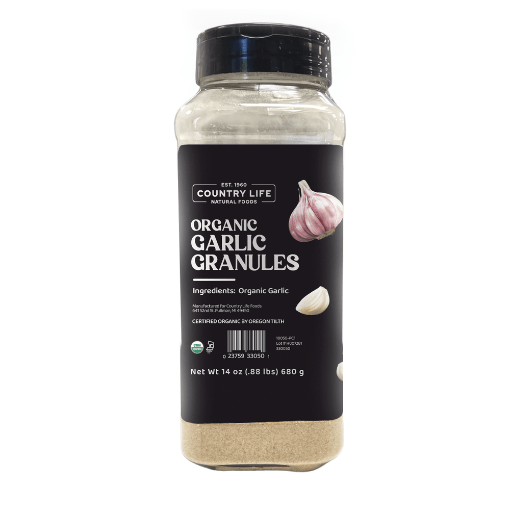 Garlic, Granules, Organic - Country Life Natural Foods