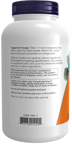 Calcium Citrate Pure Powder, Vitamins & Supplements - Country Life Natural Foods