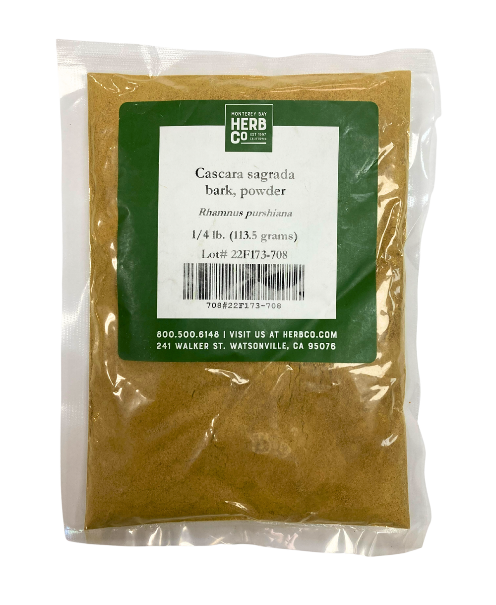 Cascara Sagrada Bark Powder 1/4 lb - Country Life Natural Foods