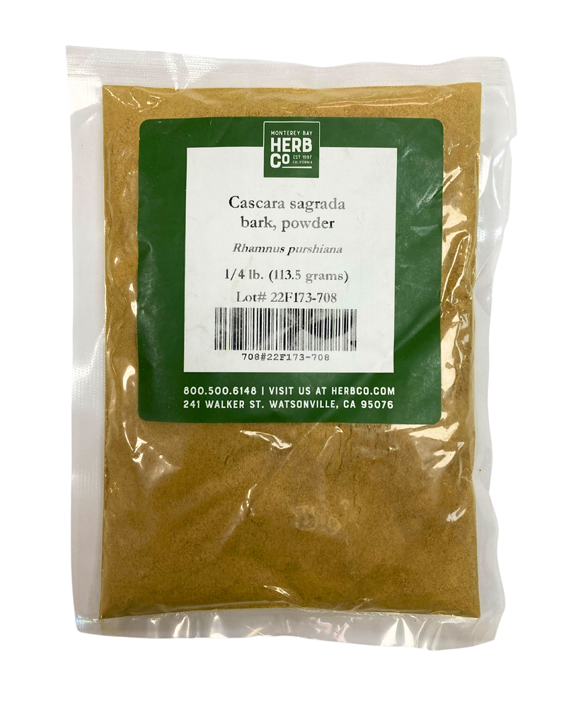 Cascara Sagrada Bark Powder 1/4 lb - Country Life Natural Foods
