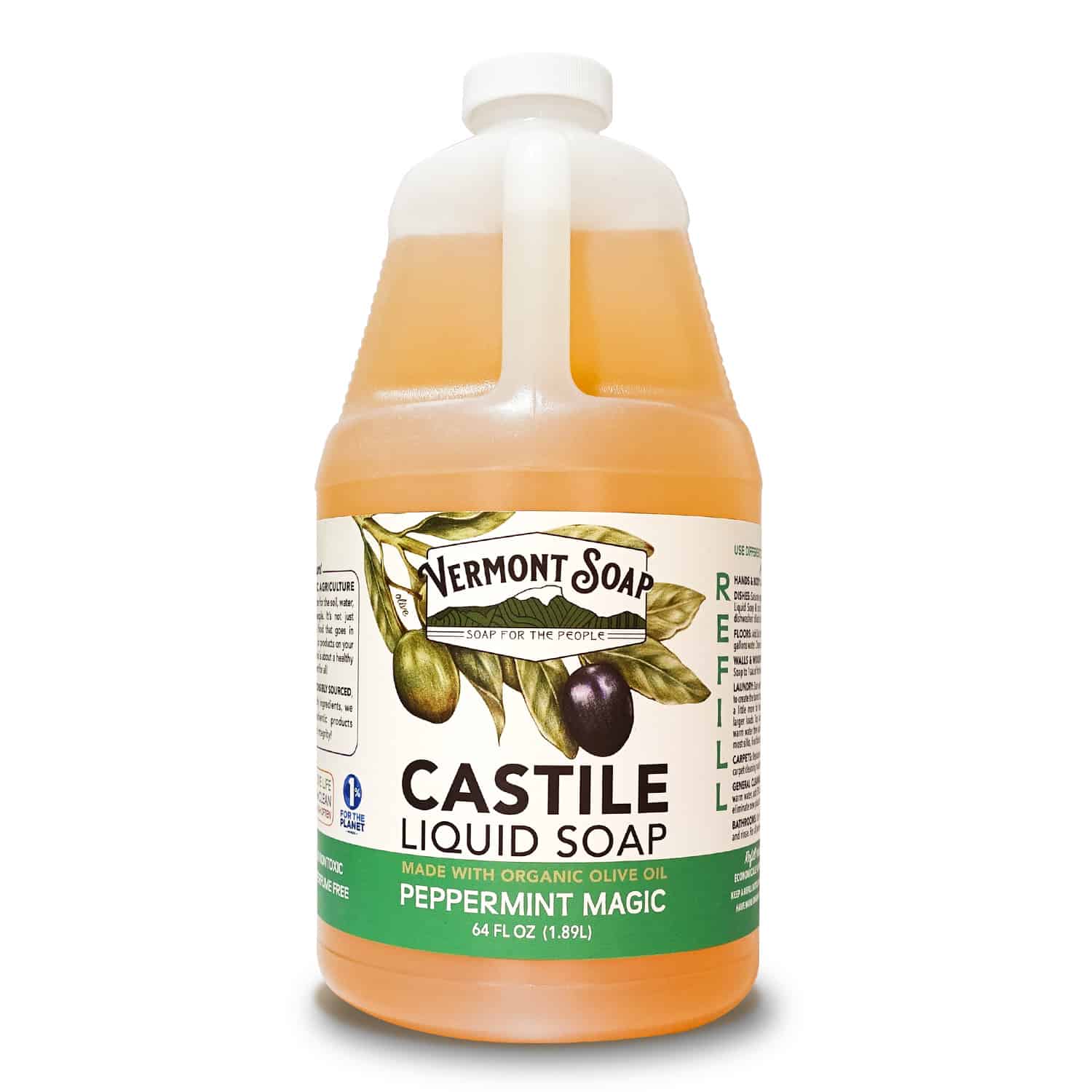 Castile Soap, Liquid, Vermont Soap, Soaps - Country Life Natural Foods