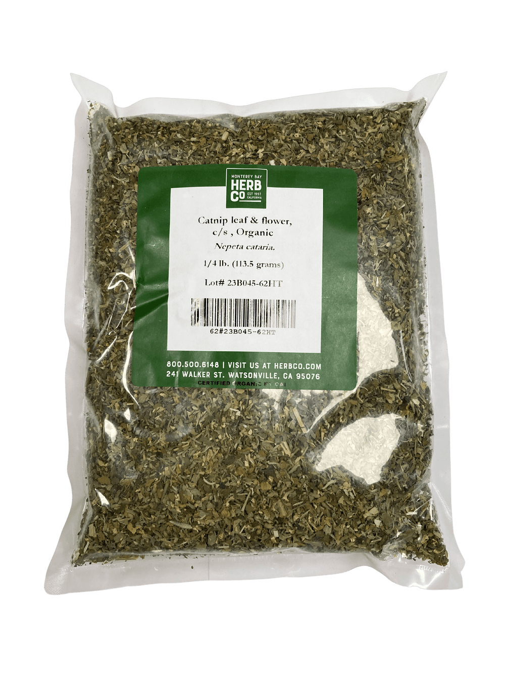 Catnip Leaf and Flower, Organic, Cut, Sifted - Country Life Natural Foods