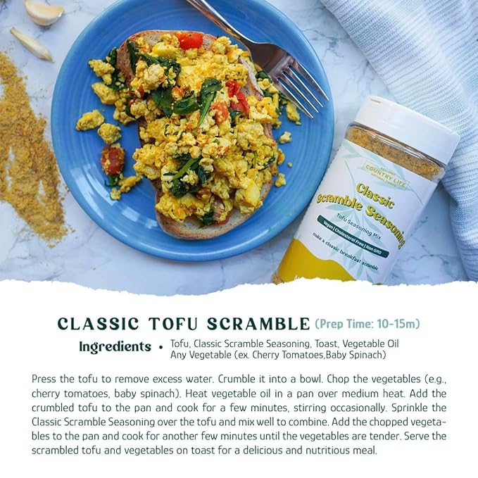 Tofu Scramble Seasoning, Classic - Country Life Natural Foods
