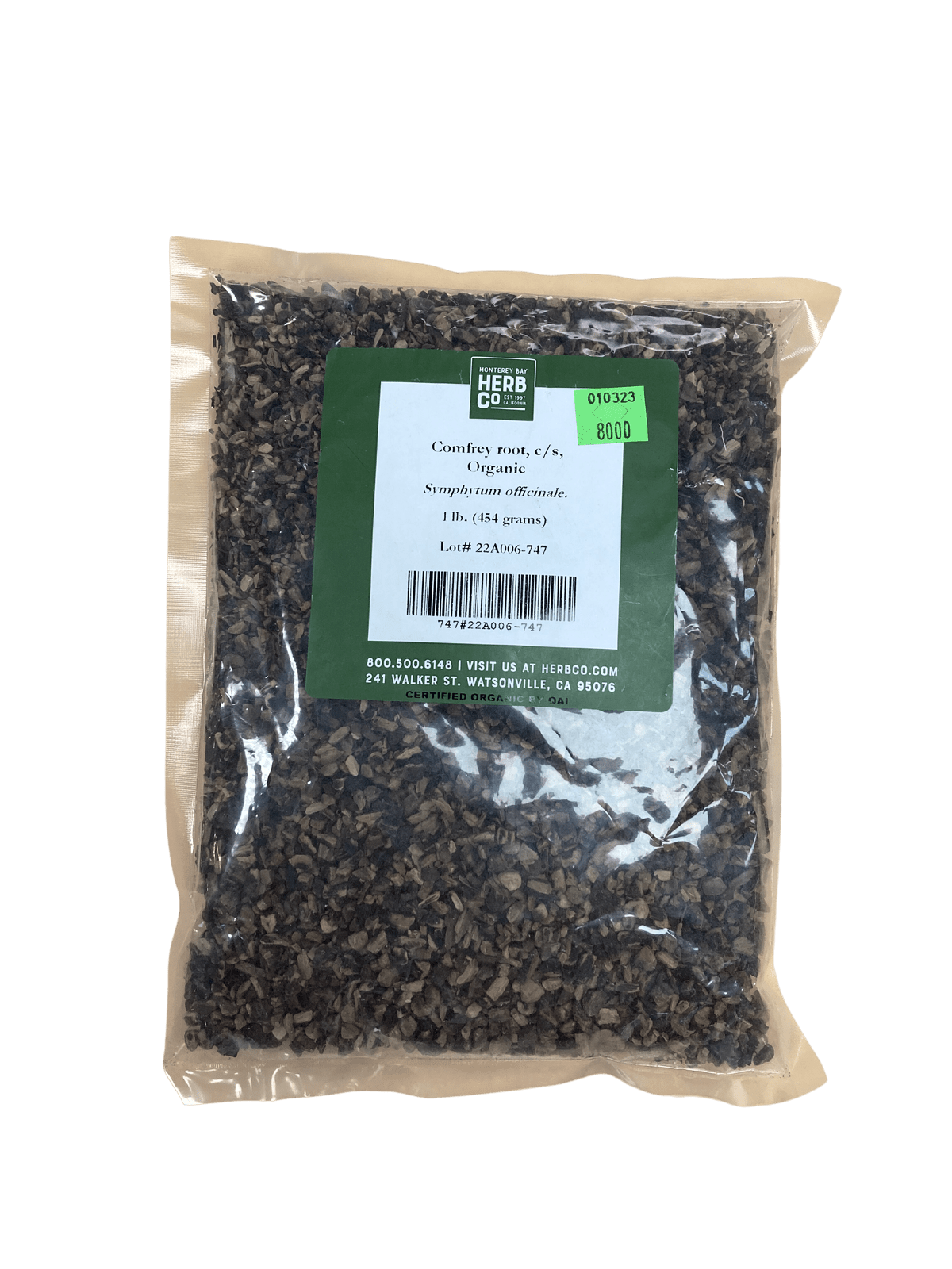 Comfrey Root, Organic, Cut, Sifted, Herbs - Country Life Natural Foods