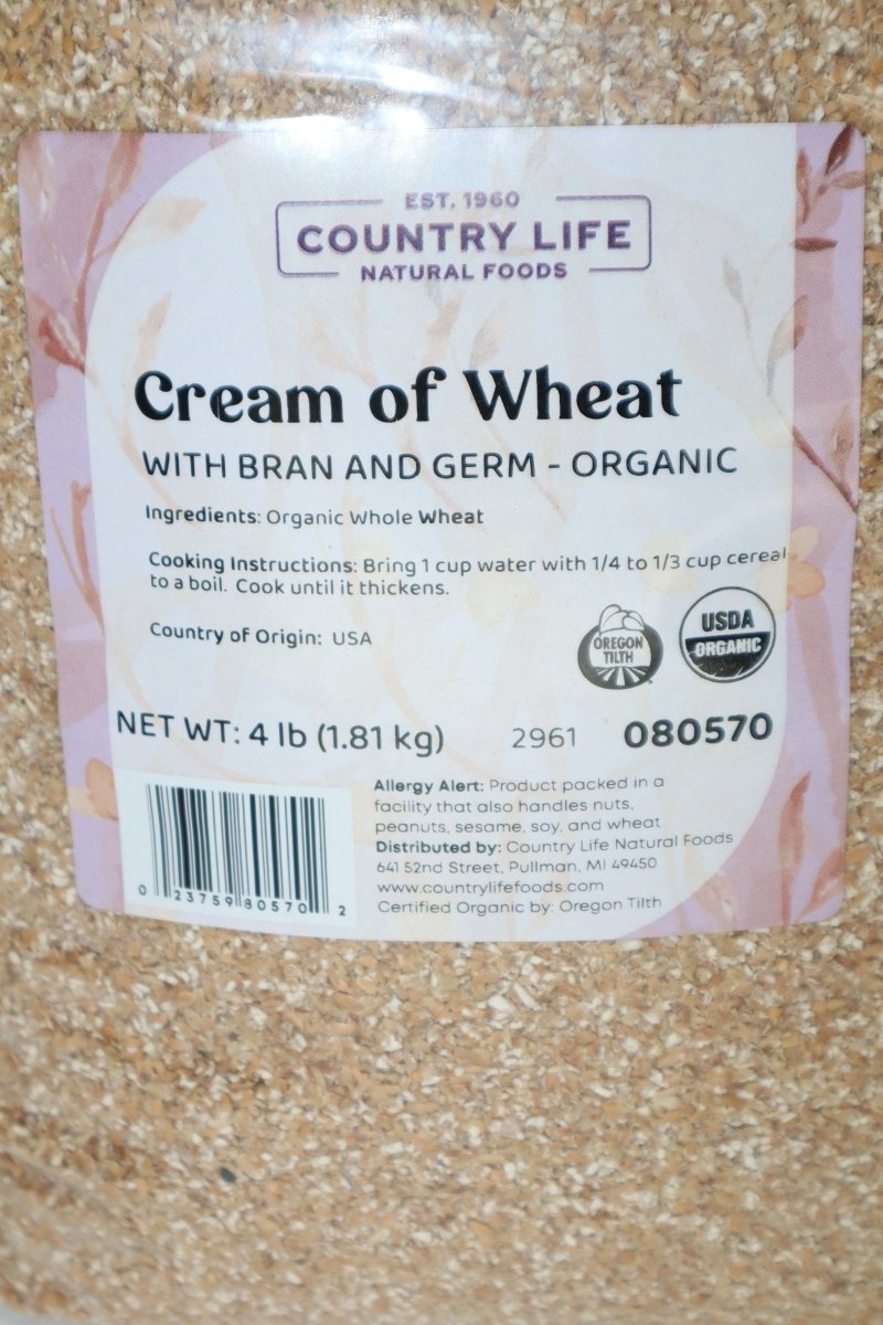 
                  
                    Cream of Wheat, Organic - Country Life Natural Foods
                  
                