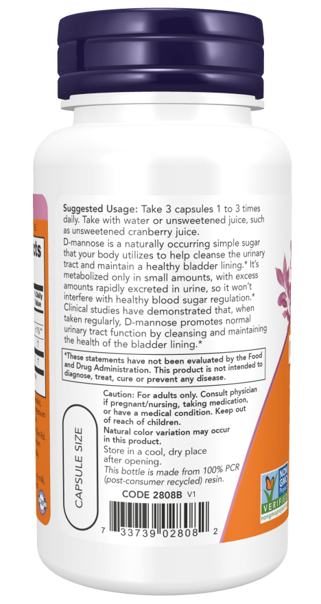D - Mannose 500 mg - Country Life Natural Foods
