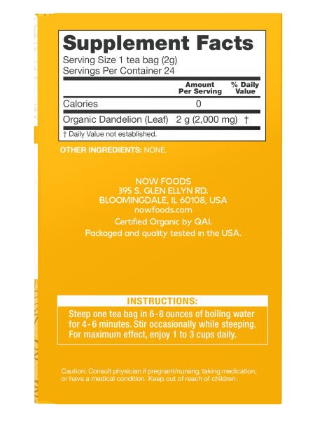 Herbal Tea, NOW - Country Life Natural Foods
