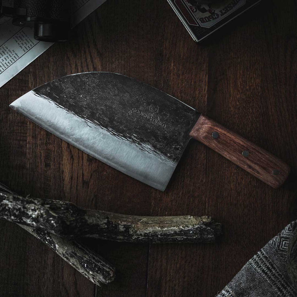 
                  
                    Rustic Hand Forged Serbian Cleaver - Country Life Natural Foods
                  
                