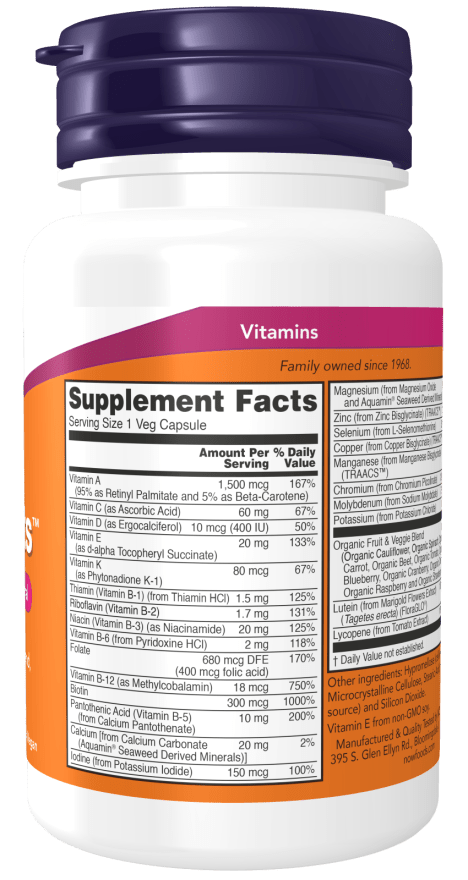 Daily Vits™ Veg Capsules - Multivitamin & Mineral - Country Life Natural Foods