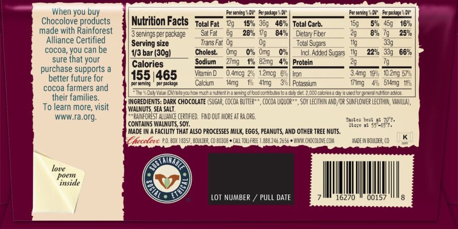 
                  
                    Chocolate Bars, Dark, Chocolove - Country Life Natural Foods
                  
                