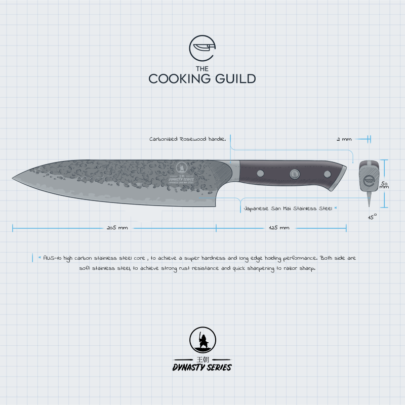 
                  
                    Dynasty Series 8" Chef Knife
                  
                