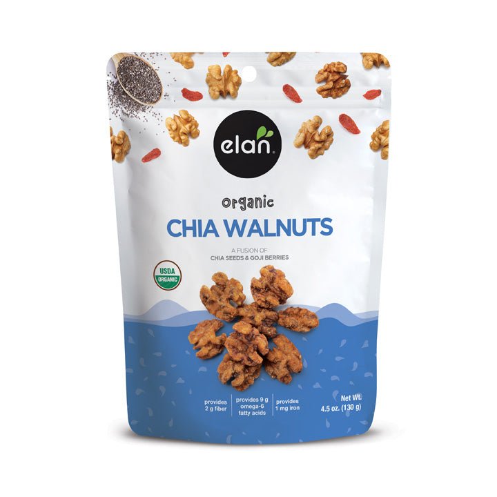 Chia Walnuts, Organic, Elan, Trail Mix - Country Life Natural Foods