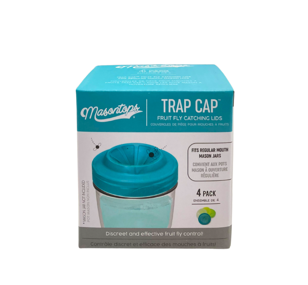Masontops Trap Caps for Fruit Flies 4-Pack - Country Life Natural Foods