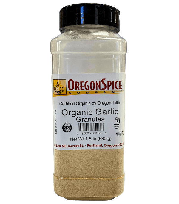 Garlic, Granules, Organic, Herbs Spices & Seasonings - Country Life Natural Foods