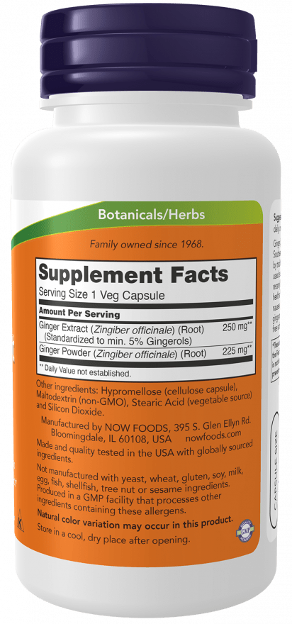Ginger Root Extract 250mg, Vitamins & Supplements - Country Life Natural Foods