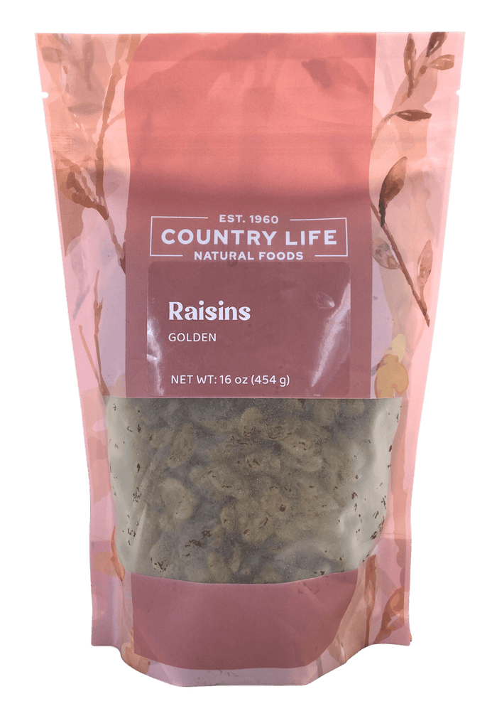 Raisins, Golden, Sulphured - Country Life Natural Foods