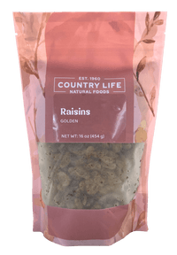 Raisins, Golden, Sulphured - Country Life Natural Foods