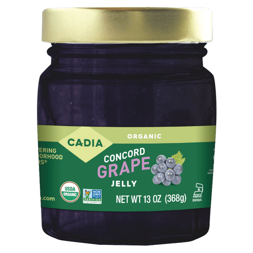 Grape Preserves, Concord Jelly, Organic, Cadia - Country Life Natural Foods