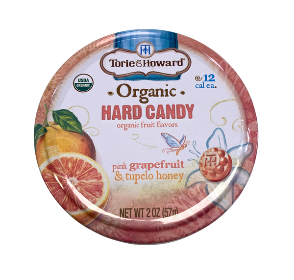 Hard Candy, Organic, Pink Grapefruit & Tupelo Honey, Candy - Country Life Natural Foods