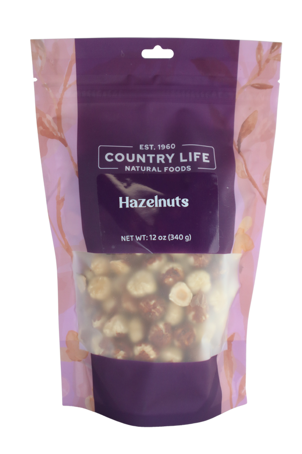 Hazelnuts, Whole, Raw, Large, Nuts - Country Life Natural Foods