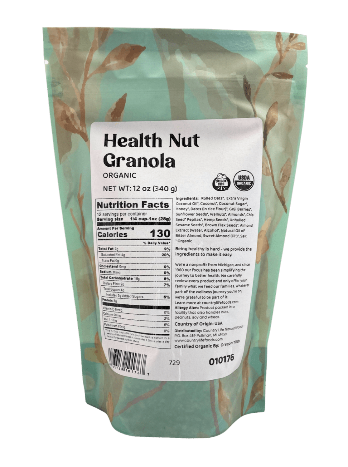 
                  
                    Slow-Baked Health Nut Granola, Organic - Country Life Natural Foods
                  
                