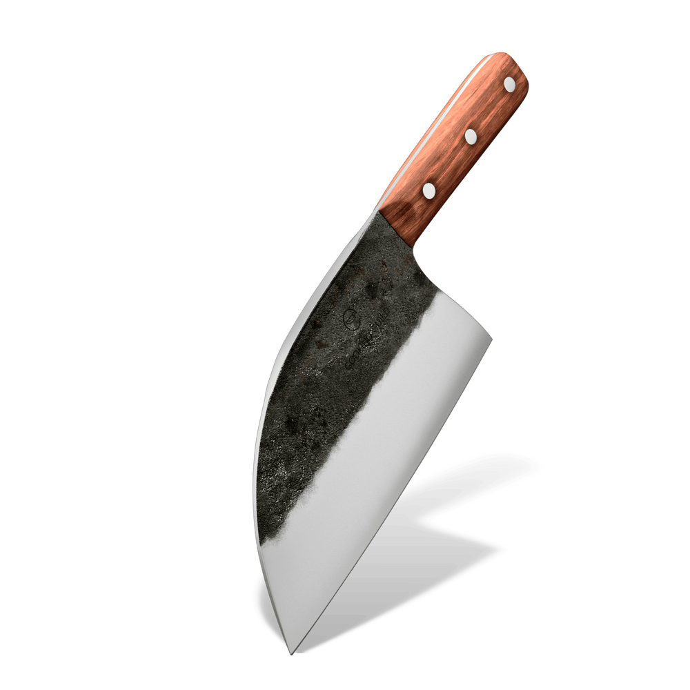 Rustic Hand Forged Serbian Cleaver - Country Life Natural Foods