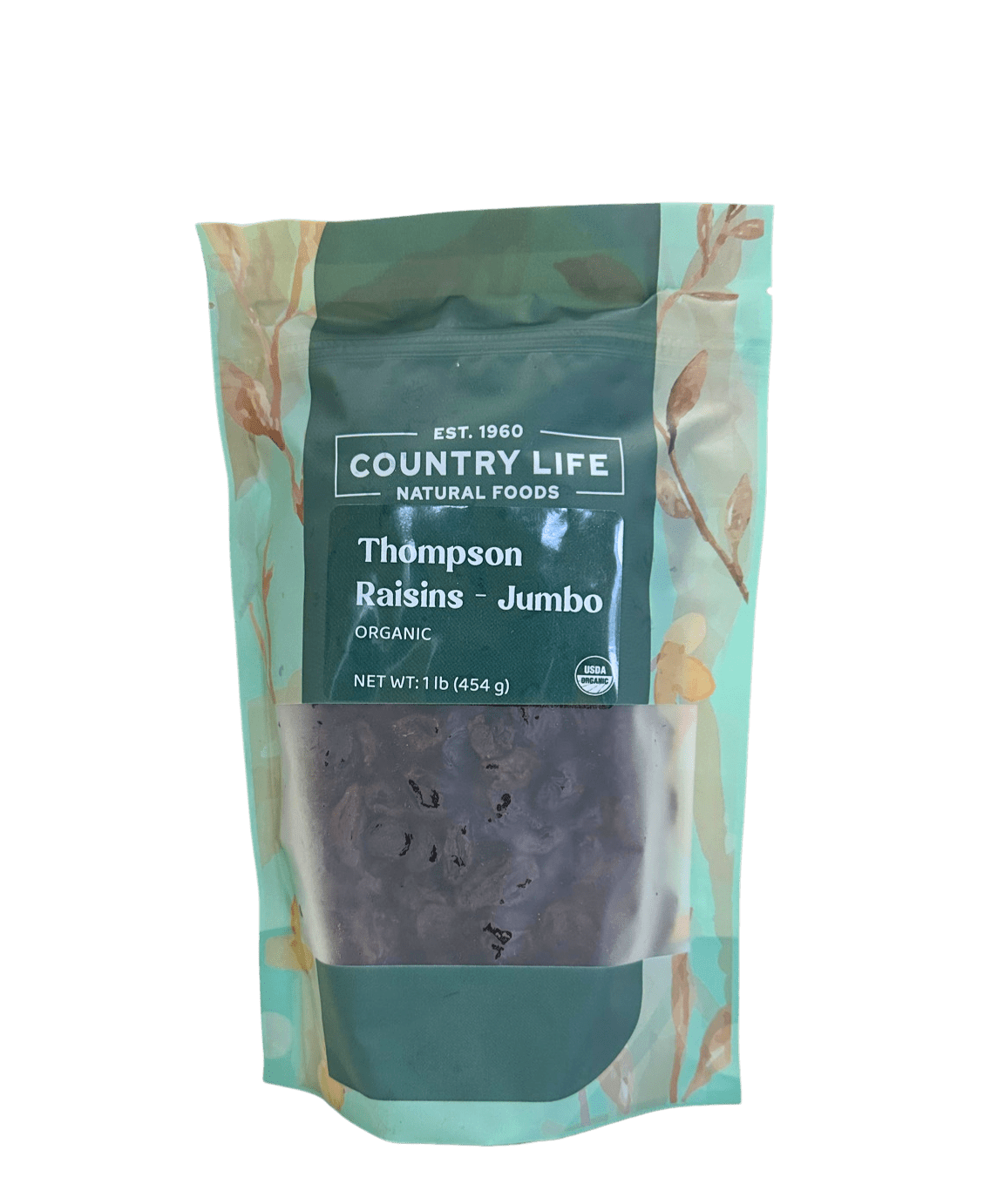 Raisins, Thompson Organic Jumbo - Country Life Natural Foods
