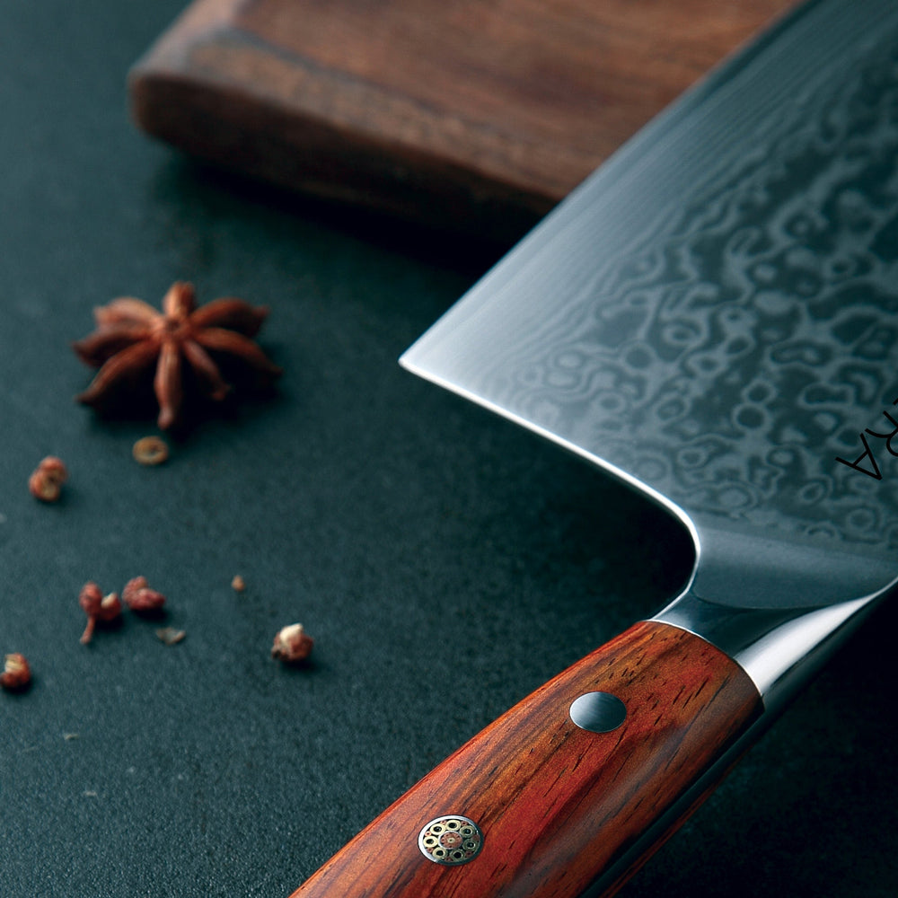 
                  
                    7" Damascus Cleaver Knife - Country Life Natural Foods
                  
                