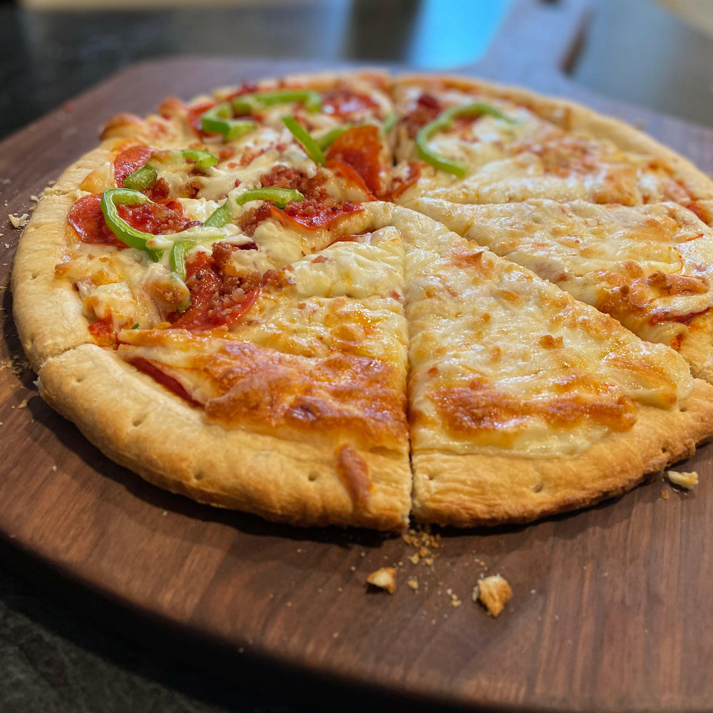 
                  
                    Walnut Pizza Peel 22" x 16", Pizza Paddle, Pizza Board, Pizza Shovel, Wood Pizza Peel Made in the USA
                  
                