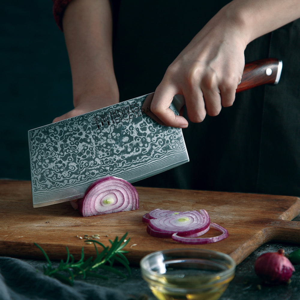 
                  
                    7" Damascus Cleaver Knife - Country Life Natural Foods
                  
                