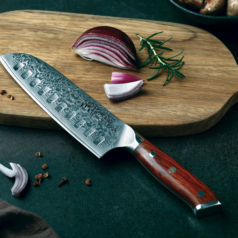 
                  
                    7" Damascus Santoku Knife - Country Life Natural Foods
                  
                
