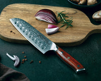 
                  
                    7" Damascus Santoku Knife
                  
                