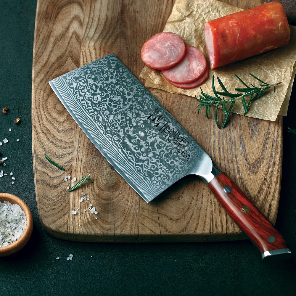 
                  
                    7" Damascus Cleaver Knife - Country Life Natural Foods
                  
                