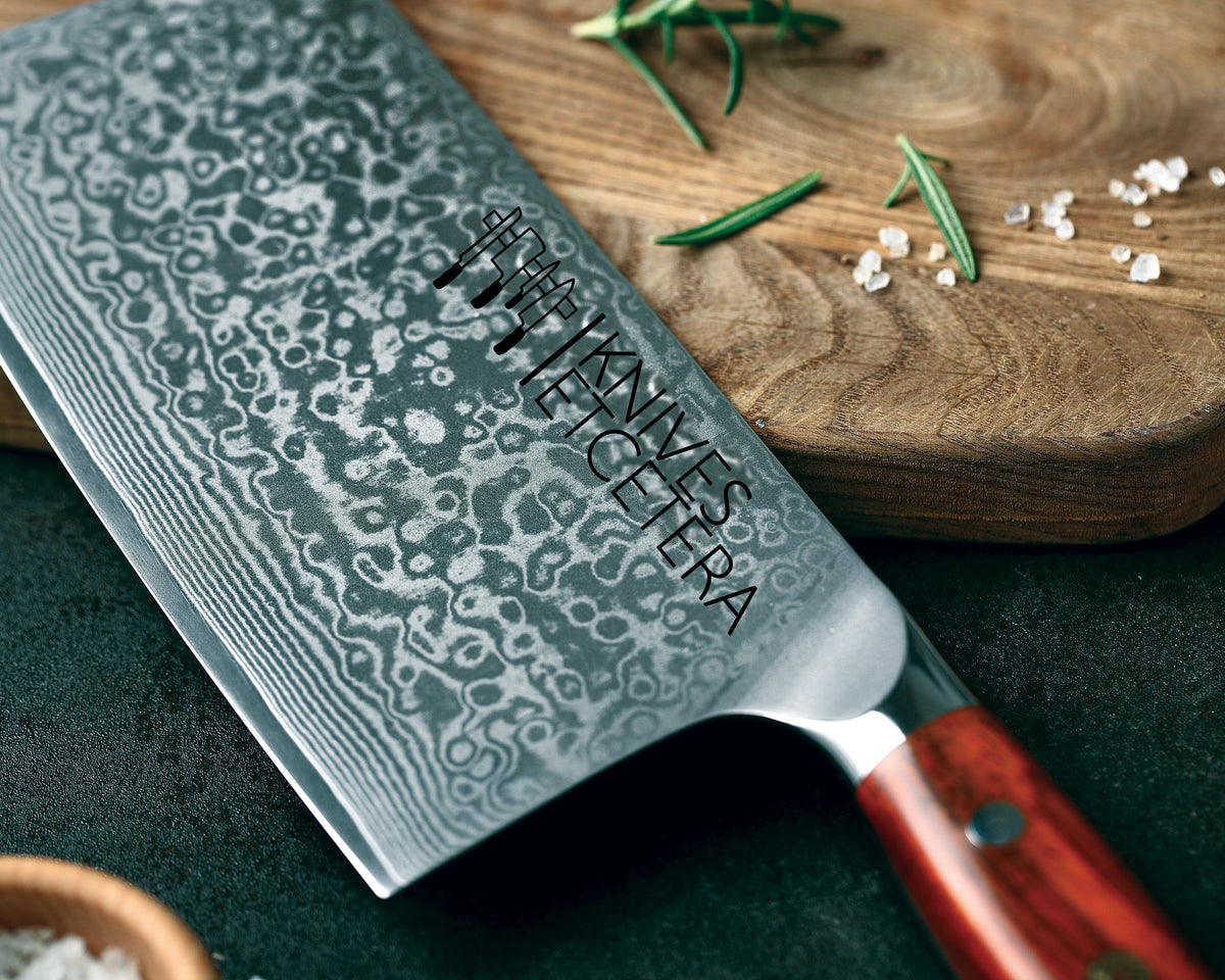 7" Damascus Cleaver Knife, Kitchen Knives - Country Life Natural Foods