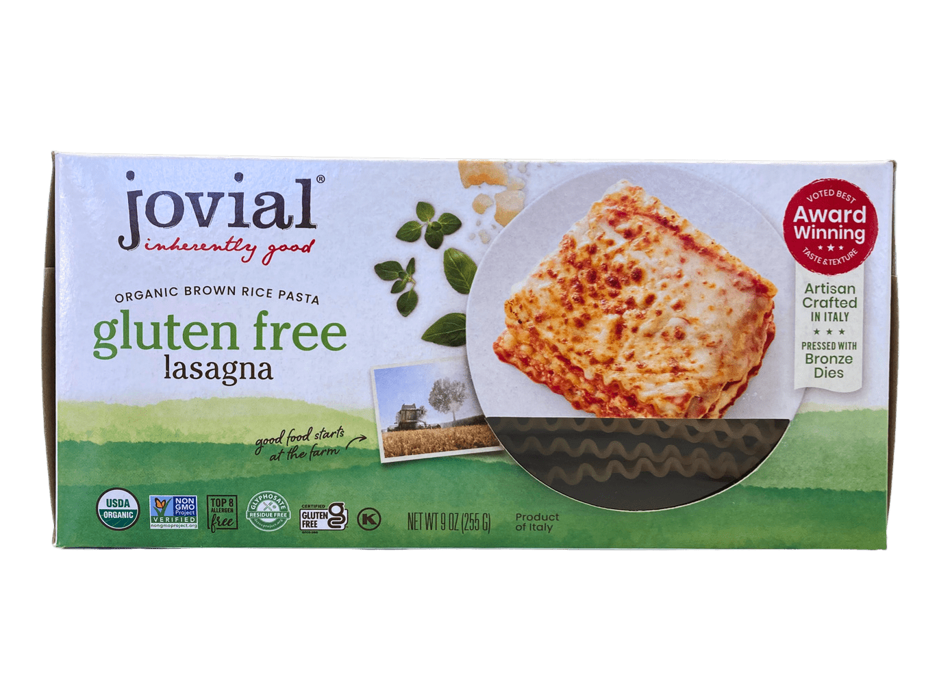 Lasagna, Brown Rice, Organic, Jovial, Gluten-Free - Country Life Natural Foods